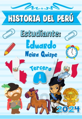 Historia del Peru Celeste Caratula